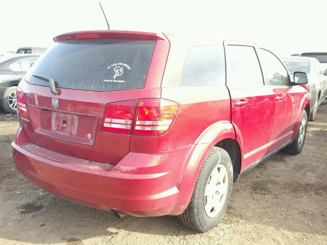 3D4GG47B59T223470 - 2009 DODGE JOURNEY SE MAROON photo 4