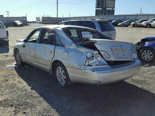 4T1BF28B5YU020222 - 2000 TOYOTA AVALON XL SILVER photo 3