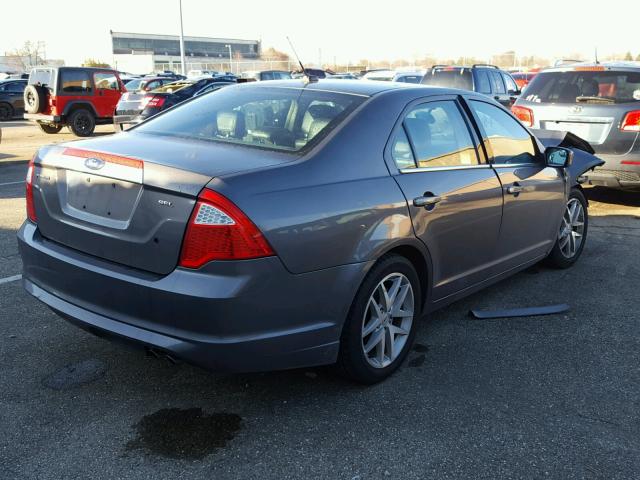 3FAHP0JAXCR295205 - 2012 FORD FUSION SEL GRAY photo 4