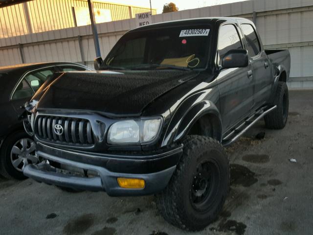 5TEHN72N74Z409110 - 2004 TOYOTA TACOMA DOU BLACK photo 2