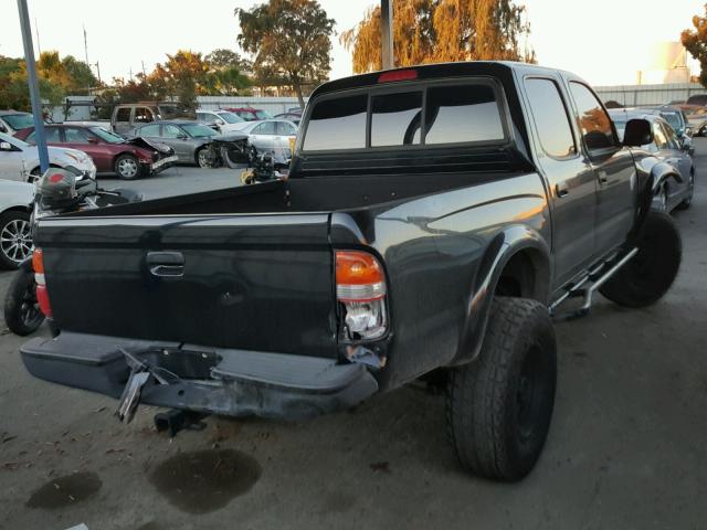 5TEHN72N74Z409110 - 2004 TOYOTA TACOMA DOU BLACK photo 4