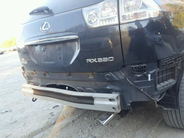 2T2HK31U58C074222 - 2008 LEXUS RX 350 BLACK photo 9