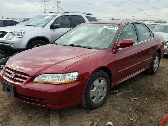 1HGCG16591A055965 - 2001 HONDA ACCORD EX BURGUNDY photo 2