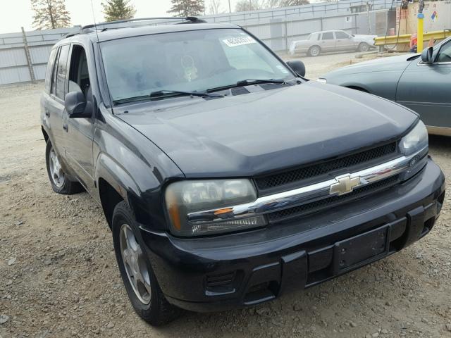 1GNDT13S582206322 - 2008 CHEVROLET TRAILBLAZE BLACK photo 1