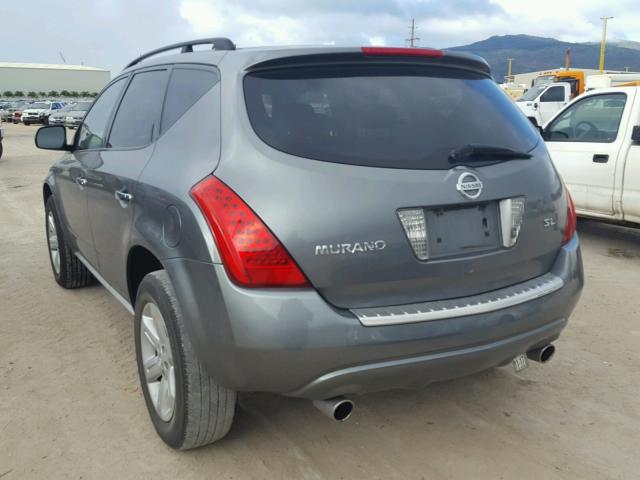 JN8AZ08TX7W503880 - 2007 NISSAN MURANO SL GRAY photo 3