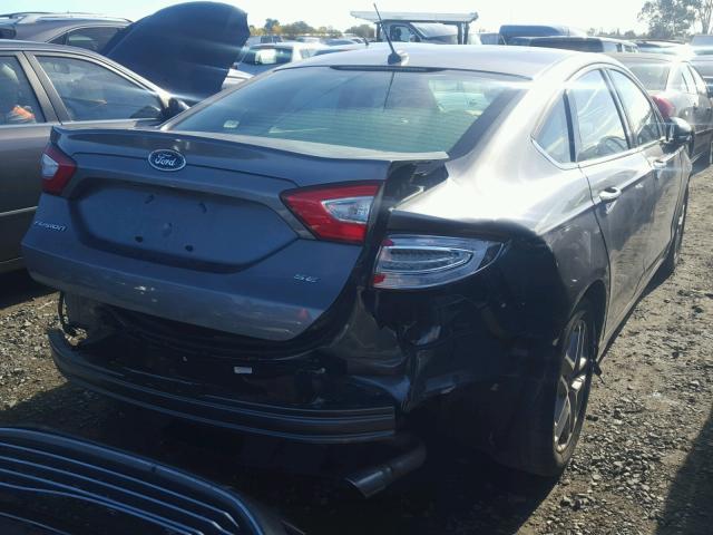 3FA6P0H73DR359085 - 2013 FORD FUSION SE GRAY photo 4