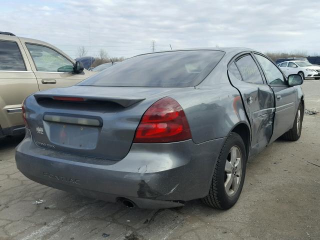 2G2WP522551173692 - 2005 PONTIAC GRAND PRIX CHARCOAL photo 4