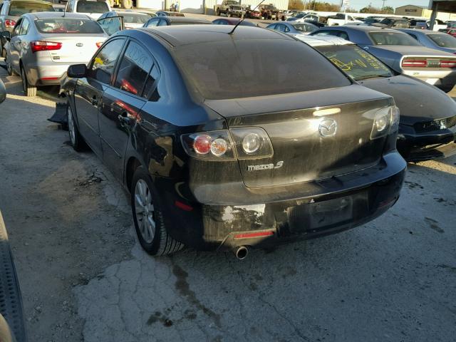 JM1BK12F381874925 - 2008 MAZDA 3 I BLACK photo 3