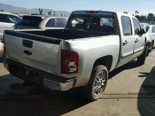 3GCPCSE09DG352893 - 2013 CHEVROLET SILVERADO SILVER photo 4