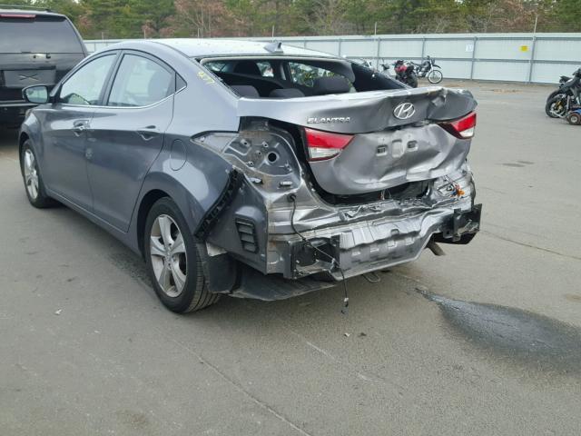 KMHDH4AE9GU635356 - 2016 HYUNDAI ELANTRA SE GRAY photo 3