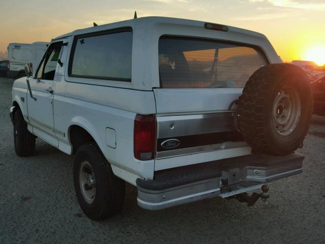 1FMEU15H9TLB09800 - 1996 FORD BRONCO U10 WHITE photo 3