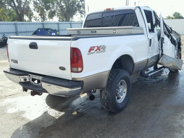 1FTNW21P14EC77874 - 2004 FORD F250 SUPER WHITE photo 4