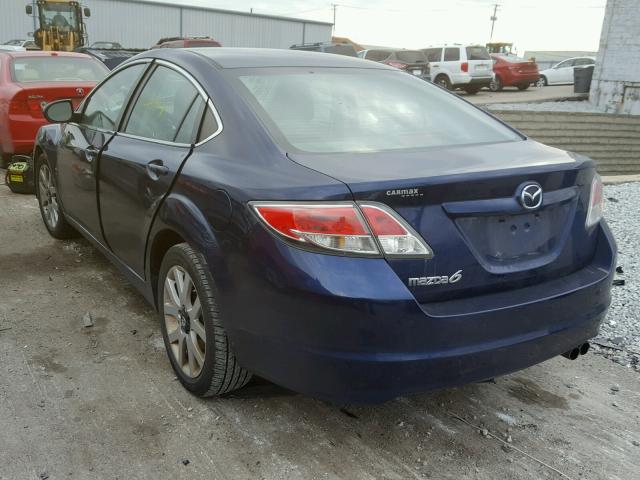 1YVHZ8CH9B5M06237 - 2011 MAZDA 6 I BLUE photo 3