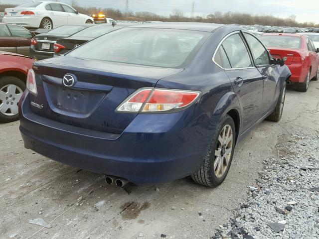 1YVHZ8CH9B5M06237 - 2011 MAZDA 6 I BLUE photo 4