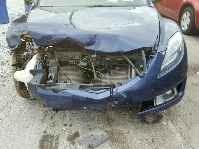 1YVHZ8CH9B5M06237 - 2011 MAZDA 6 I BLUE photo 9