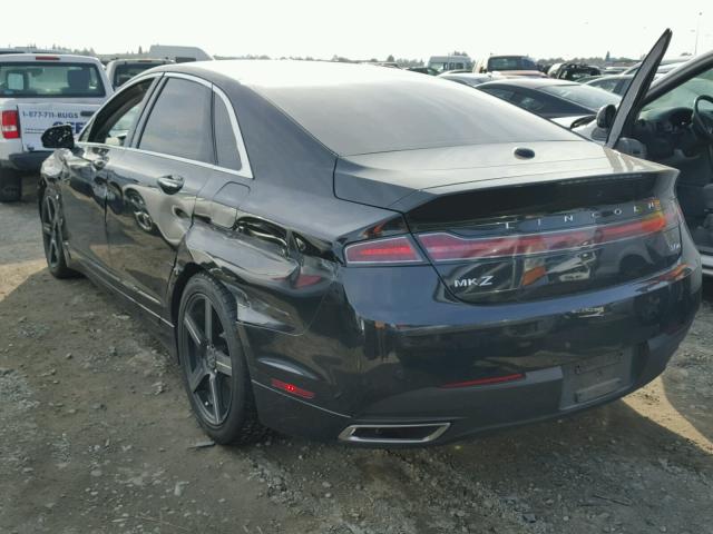 3LN6L2LU0DR820348 - 2013 LINCOLN MKZ HYBRID BLACK photo 3