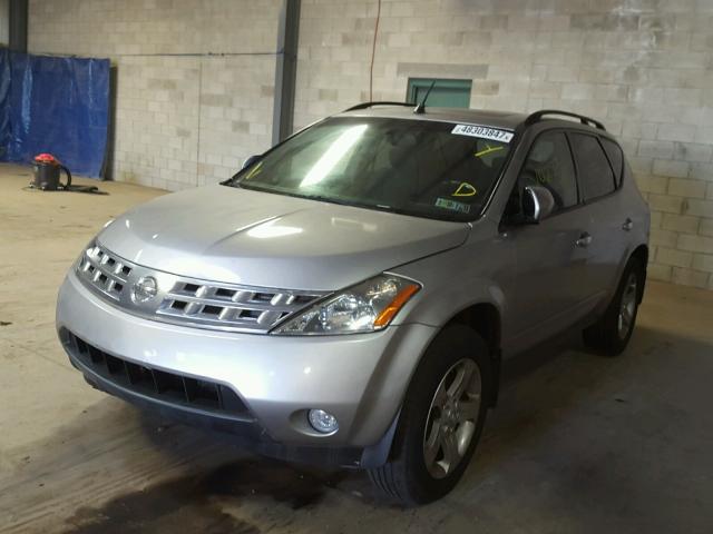 JN8AZ08W73W223726 - 2003 NISSAN MURANO SL GRAY photo 2