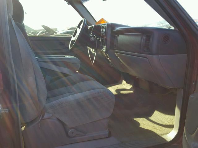 1GNEC13V54R287452 - 2004 CHEVROLET TAHOE C150 MAROON photo 5