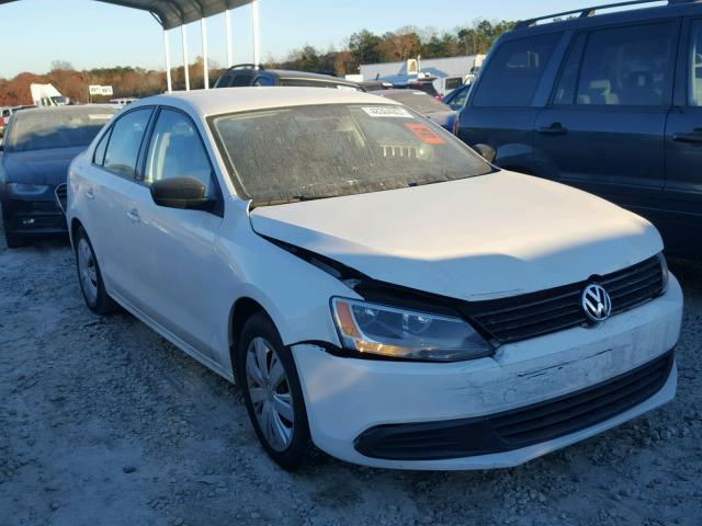 3VW2K7AJ7BM379479 - 2011 VOLKSWAGEN JETTA BASE WHITE photo 1