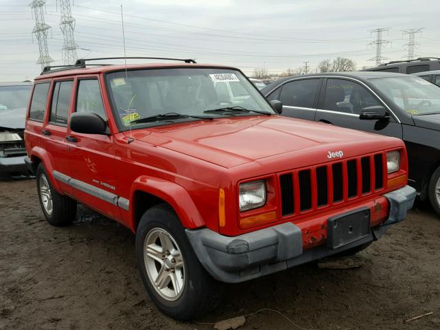 1J4FF48S41L536126 - 2001 JEEP CHEROKEE S RED photo 1