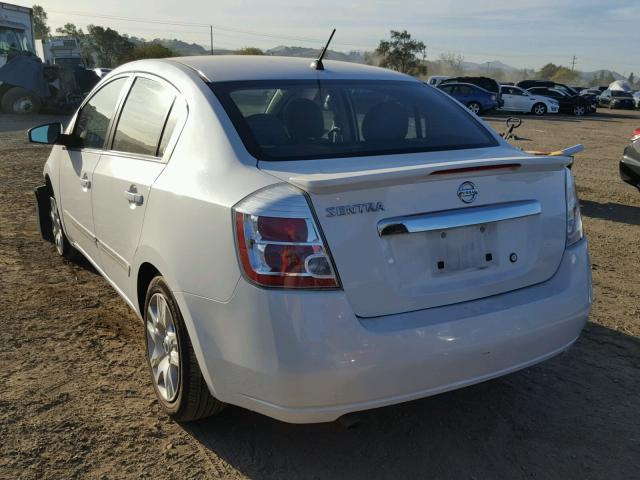 3N1AB6AP0BL731789 - 2011 NISSAN SENTRA 2.0 WHITE photo 3