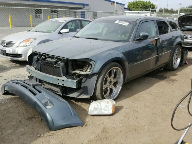 2D8GV57226H122854 - 2006 DODGE MAGNUM R/T BLUE photo 2