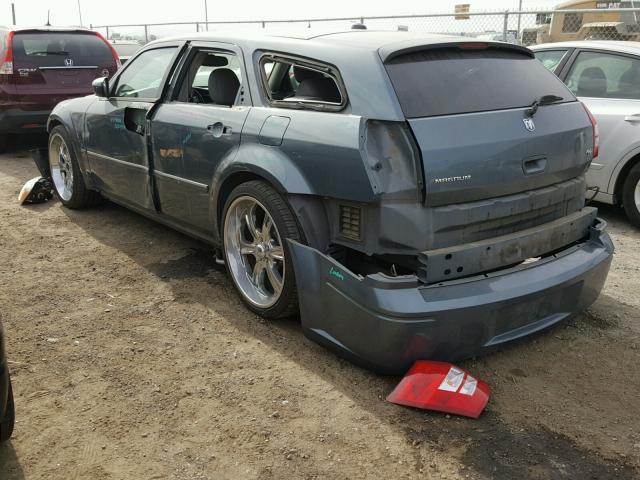 2D8GV57226H122854 - 2006 DODGE MAGNUM R/T BLUE photo 3