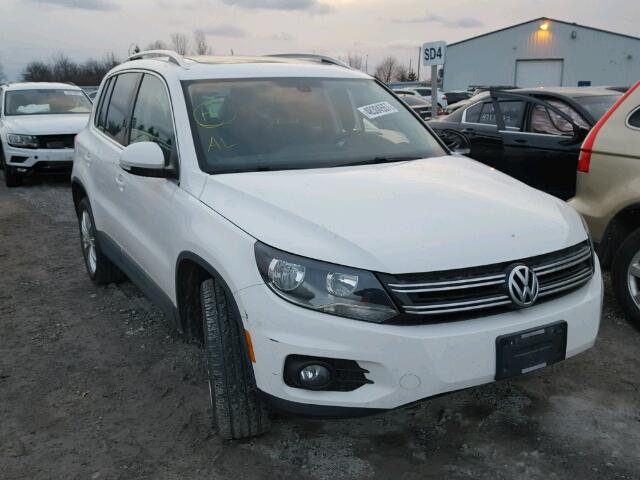 WVGJV3AX7DW603903 - 2013 VOLKSWAGEN TIGUAN S WHITE photo 1