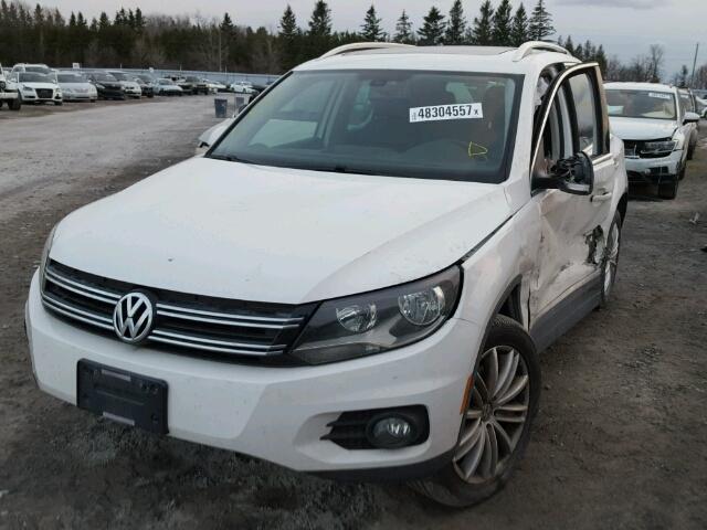 WVGJV3AX7DW603903 - 2013 VOLKSWAGEN TIGUAN S WHITE photo 2