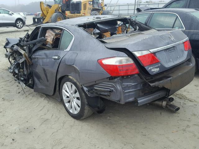 1HGCR2F87DA047555 - 2013 HONDA ACCORD EXL GRAY photo 3