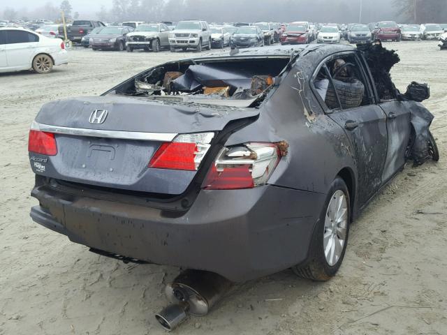 1HGCR2F87DA047555 - 2013 HONDA ACCORD EXL GRAY photo 4