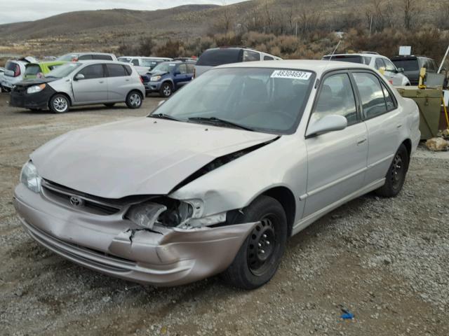 1NXBR12E01Z487428 - 2001 TOYOTA COROLLA CE SILVER photo 2