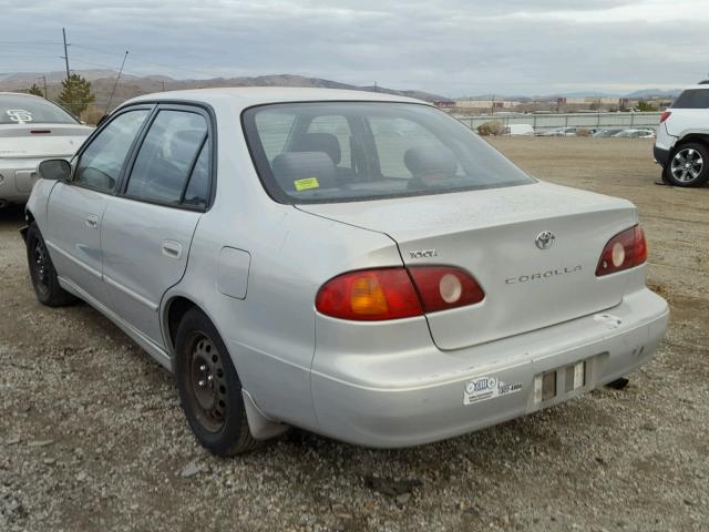 1NXBR12E01Z487428 - 2001 TOYOTA COROLLA CE SILVER photo 3