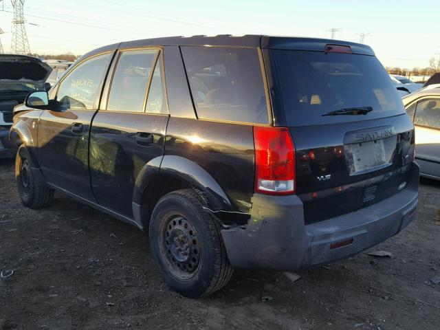 5GZCZ53B93S902246 - 2003 SATURN VUE BLACK photo 3