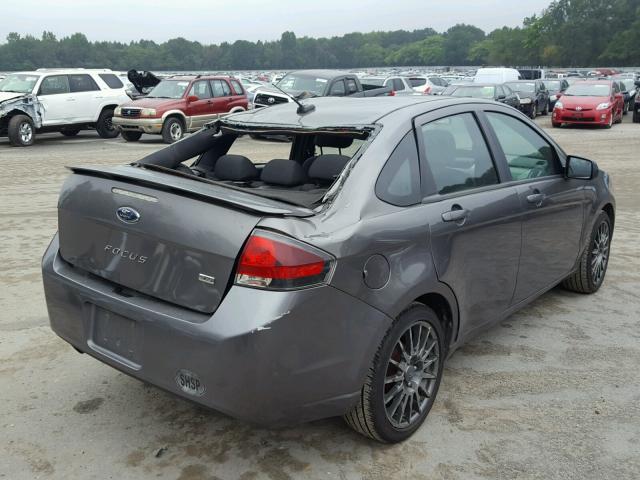 1FAHP3GN3AW266392 - 2010 FORD FOCUS SES GRAY photo 4