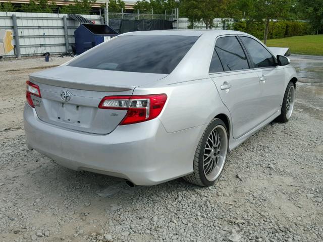 4T1BF1FK2DU637973 - 2013 TOYOTA CAMRY L SILVER photo 4