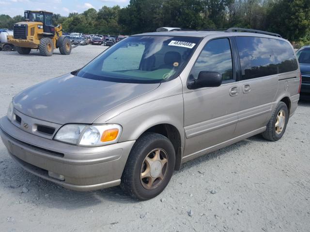 1GHDX03EXWD334035 - 1998 OLDSMOBILE SILHOUETTE BEIGE photo 2