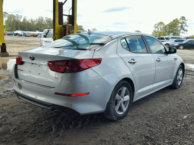 5XXGM4A73EG335815 - 2014 KIA OPTIMA LX SILVER photo 4