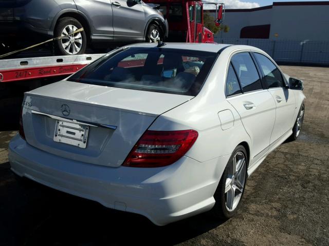 WDDGF4HB6CR196574 - 2012 MERCEDES-BENZ C 250 WHITE photo 4