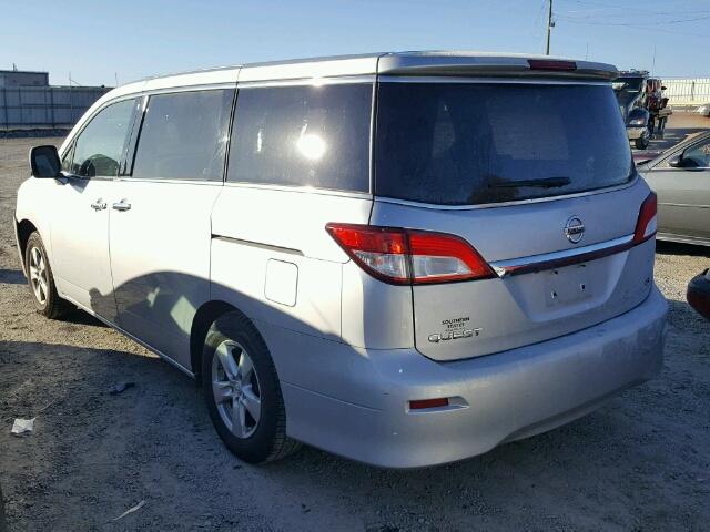 JN8AE2KP8B9002416 - 2011 NISSAN QUEST S SILVER photo 3