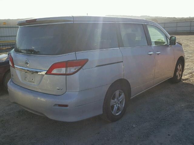 JN8AE2KP8B9002416 - 2011 NISSAN QUEST S SILVER photo 4