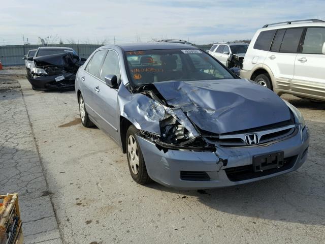 1HGCM56447A040547 - 2007 HONDA ACCORD LX BLUE photo 1