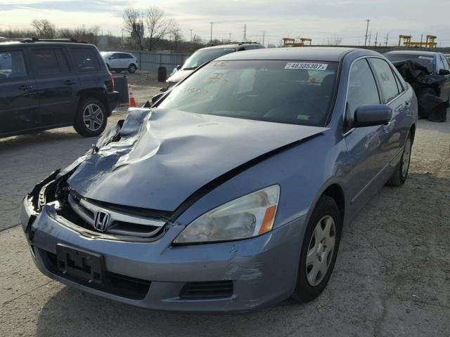 1HGCM56447A040547 - 2007 HONDA ACCORD LX BLUE photo 2