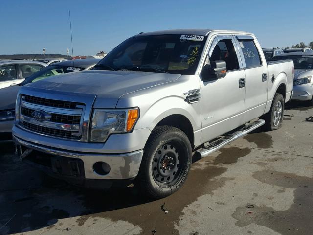 1FTFW1CT4DFA37897 - 2013 FORD F150 SUPER SILVER photo 2