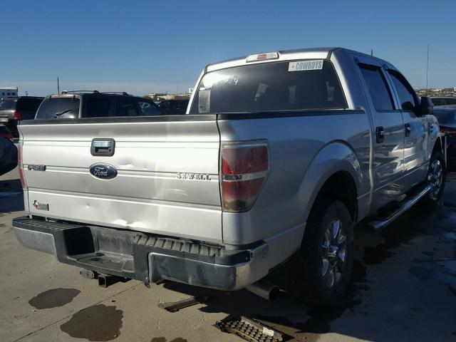 1FTFW1CT4DFA37897 - 2013 FORD F150 SUPER SILVER photo 4