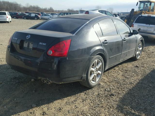 1N4BA41E16C838896 - 2006 NISSAN MAXIMA SE BLACK photo 4