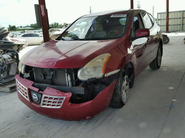 JN8AS58T09W050602 - 2009 NISSAN ROGUE S RED photo 2