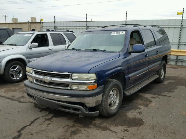 1GNEC16T71J184764 - 2001 CHEVROLET SUBURBAN C BLUE photo 2