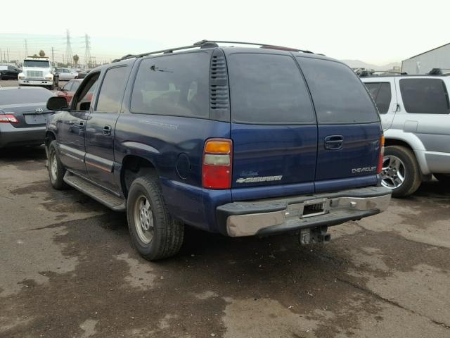 1GNEC16T71J184764 - 2001 CHEVROLET SUBURBAN C BLUE photo 3