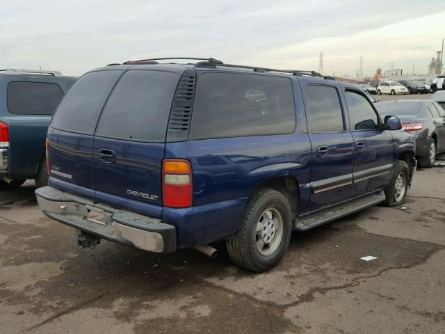 1GNEC16T71J184764 - 2001 CHEVROLET SUBURBAN C BLUE photo 4